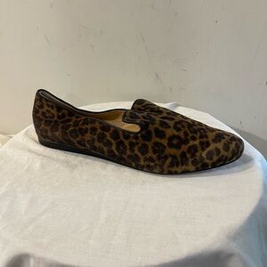 Veronica Beard Suede Animal Print Loafers